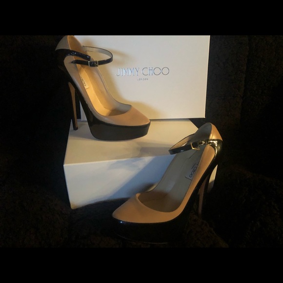 Jimmy Choo platform pumps London made in Italy with straps super sexy - Picture 4 of 4